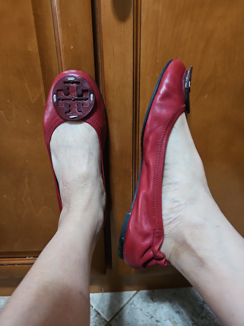 Tory Burch Leathet Ballet Flat Size 9
